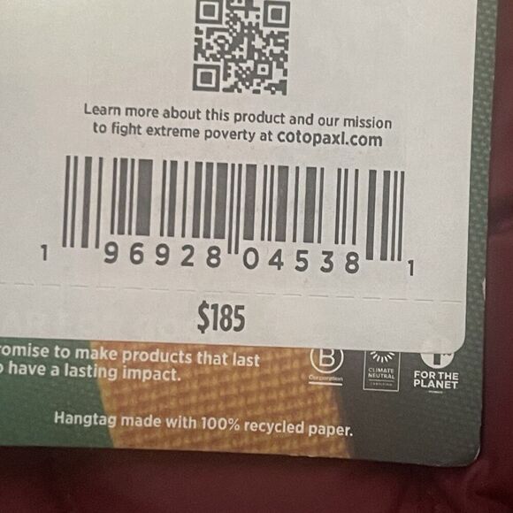 COTOPAXI Fuego Down Vest Men’s XS Burgundy Stripes NEW Retro Outdoors Hiking - Picture 5 of 13